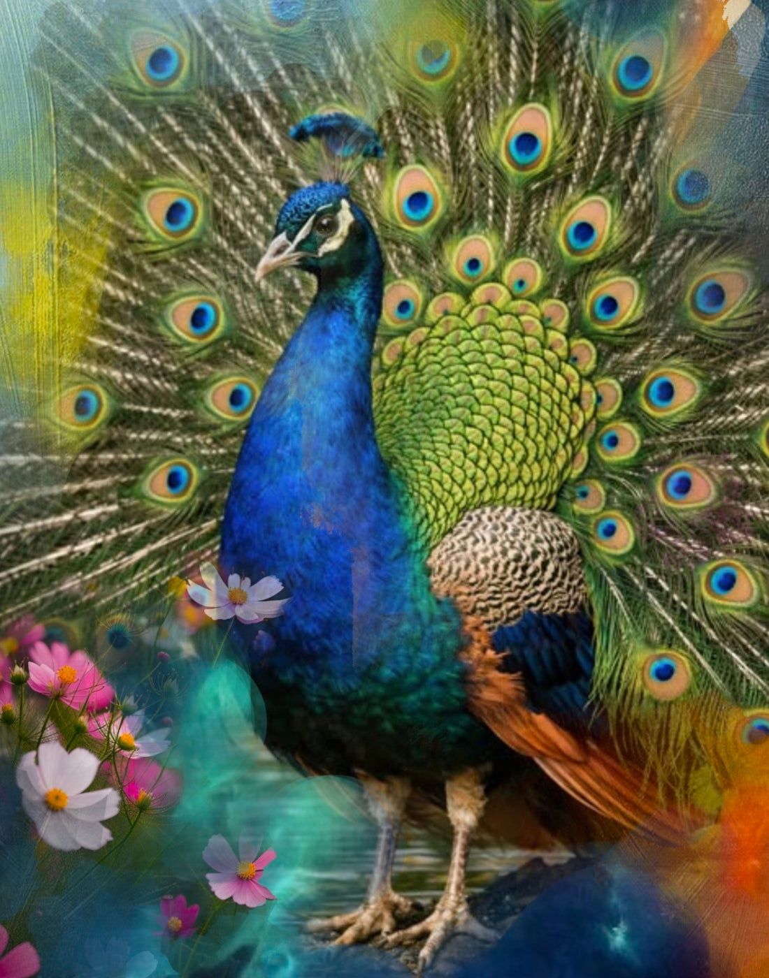 LIVE Peacock Mixed Media & Acrylic Painting Workshop | September 24 & 25, 2026