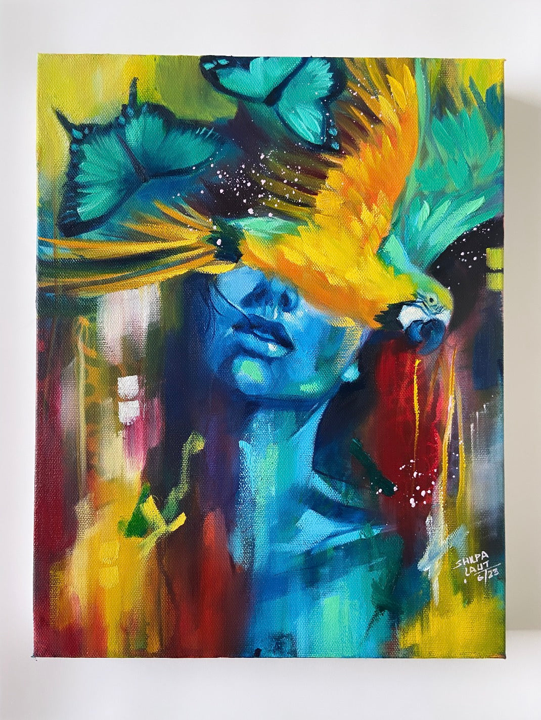 ORIGINAL ART :- " Flying into her destiny "