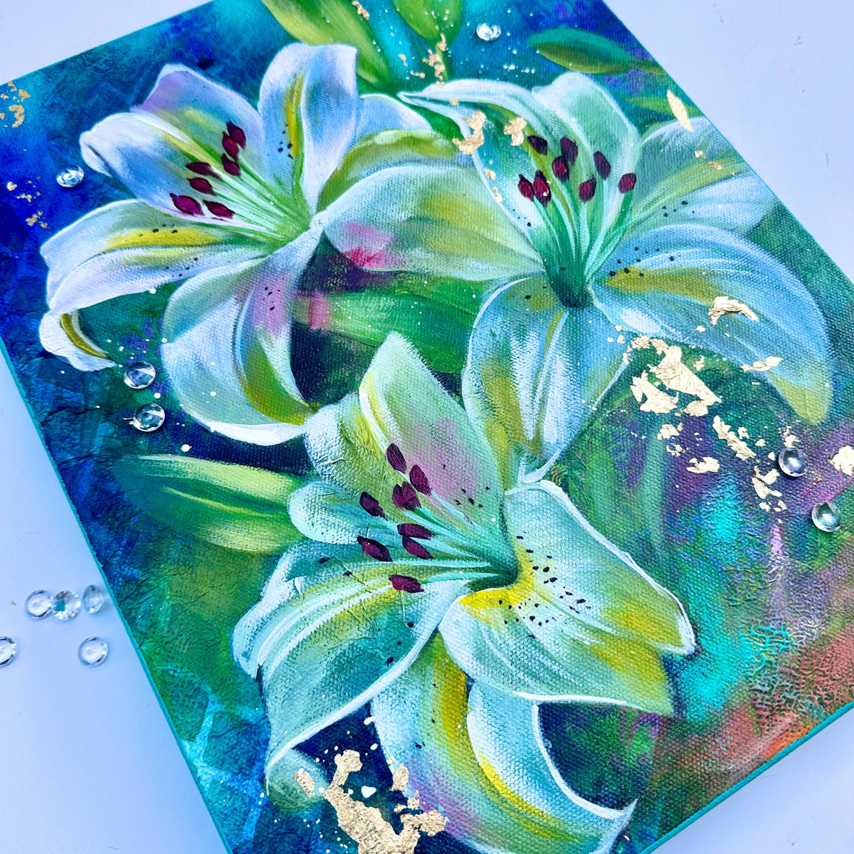 LIVE Enchanted Lilies Mixed Media & Acrylic Painting Workshop ✨🌿 | September 24 & 25, 2026