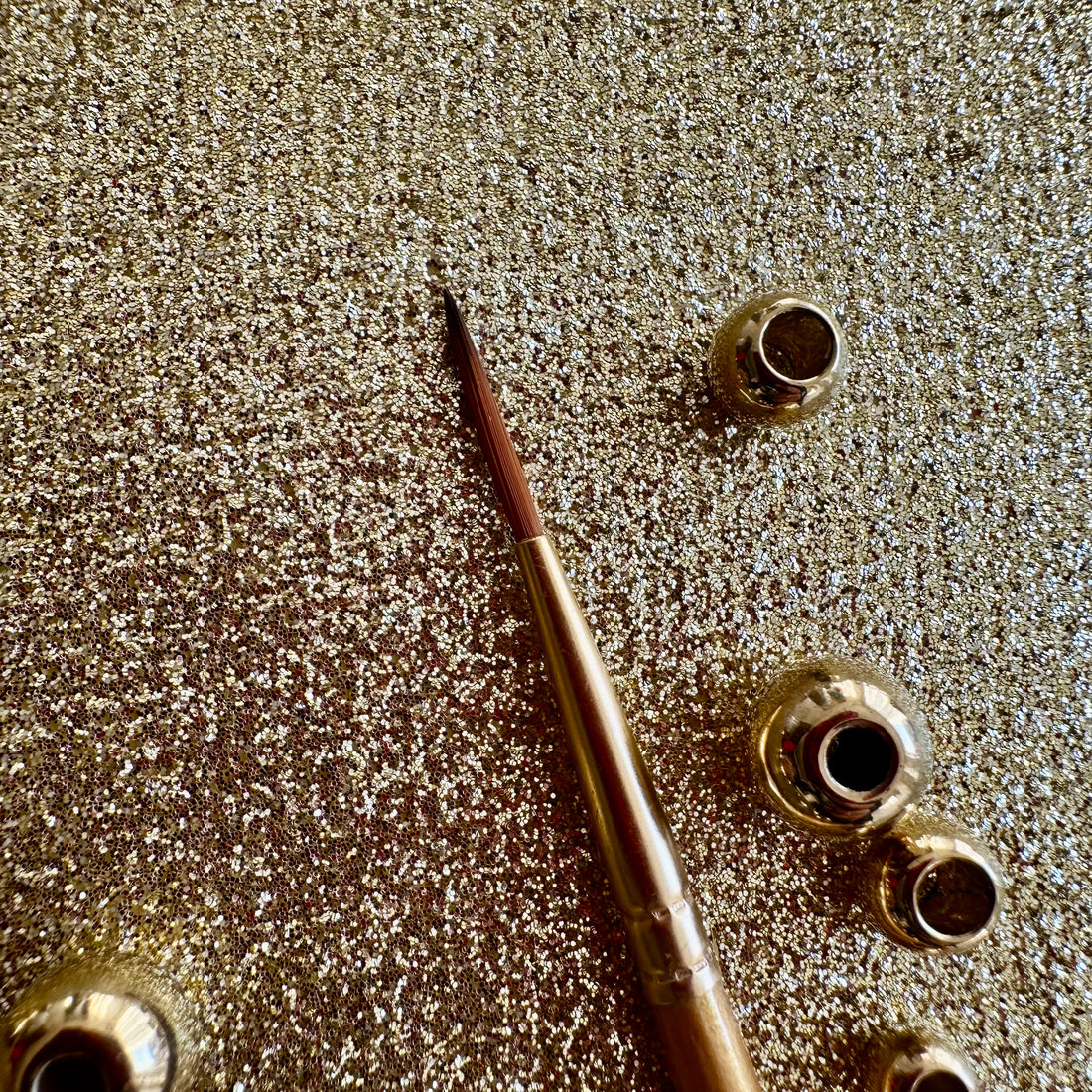 No.0 Liner Brush : Gold Glow Collection | Synthetic Hair | Vegan