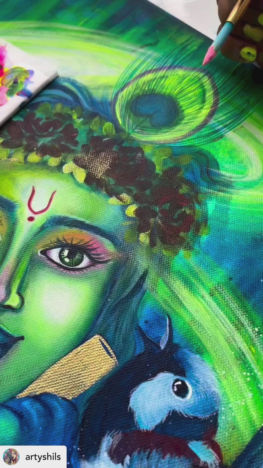 PAINTING BRUSHES ROUND - Round Synthetic hair brushes for painting by Artyshils Art