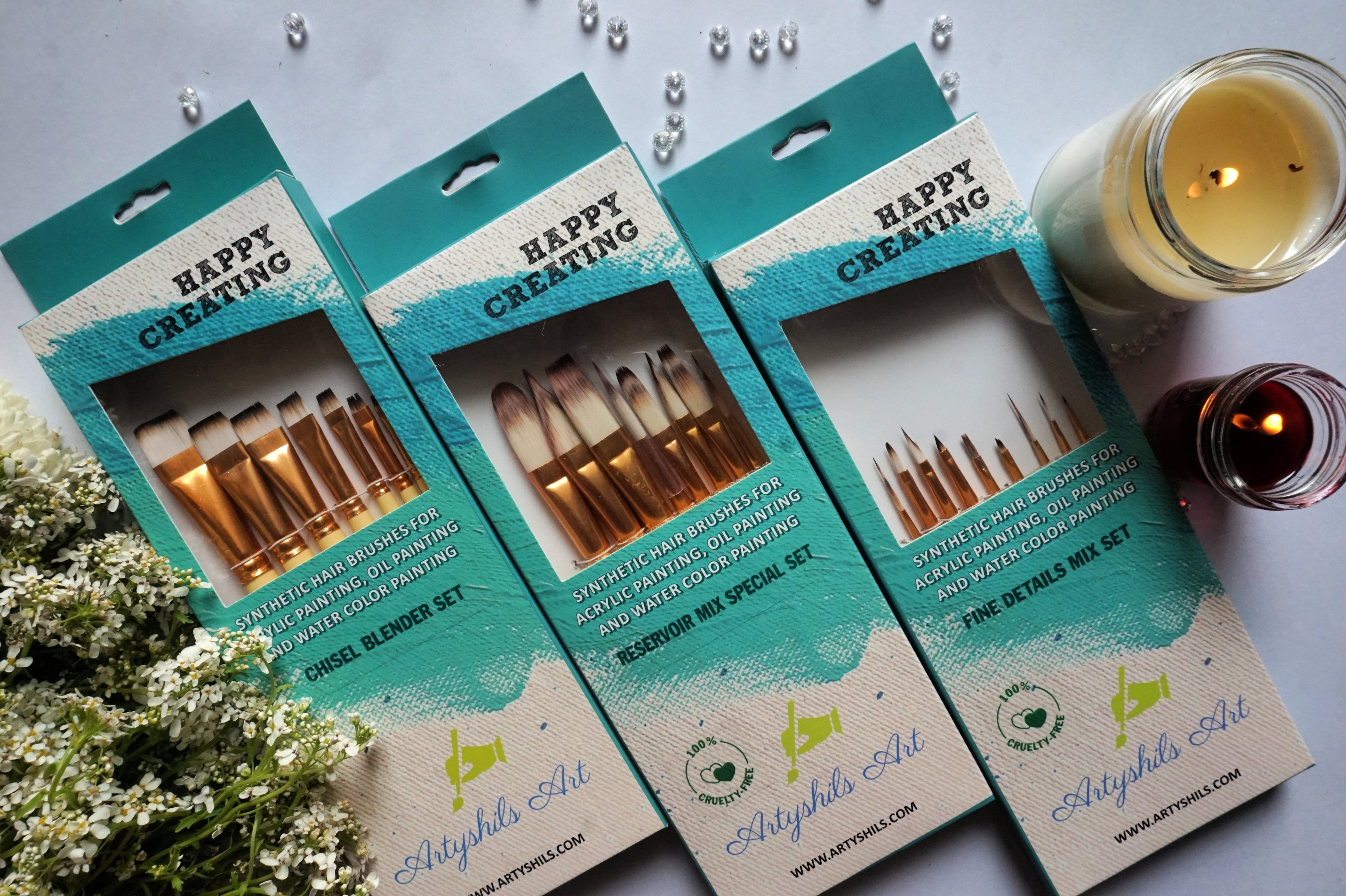 COMBO 2 :- Blender set, long hair reservoir set, fine details set