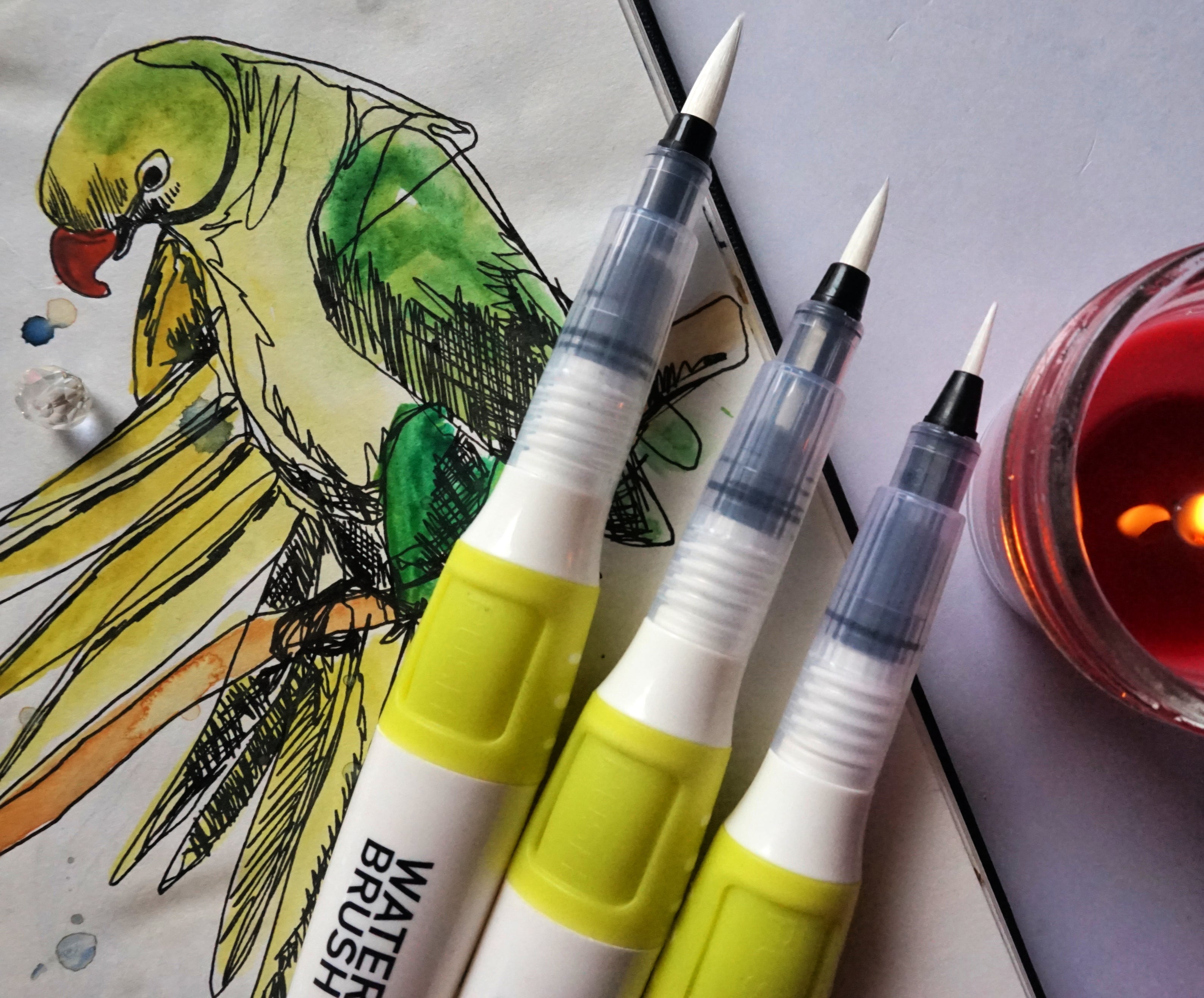 Water Brush Pen ( Medium )