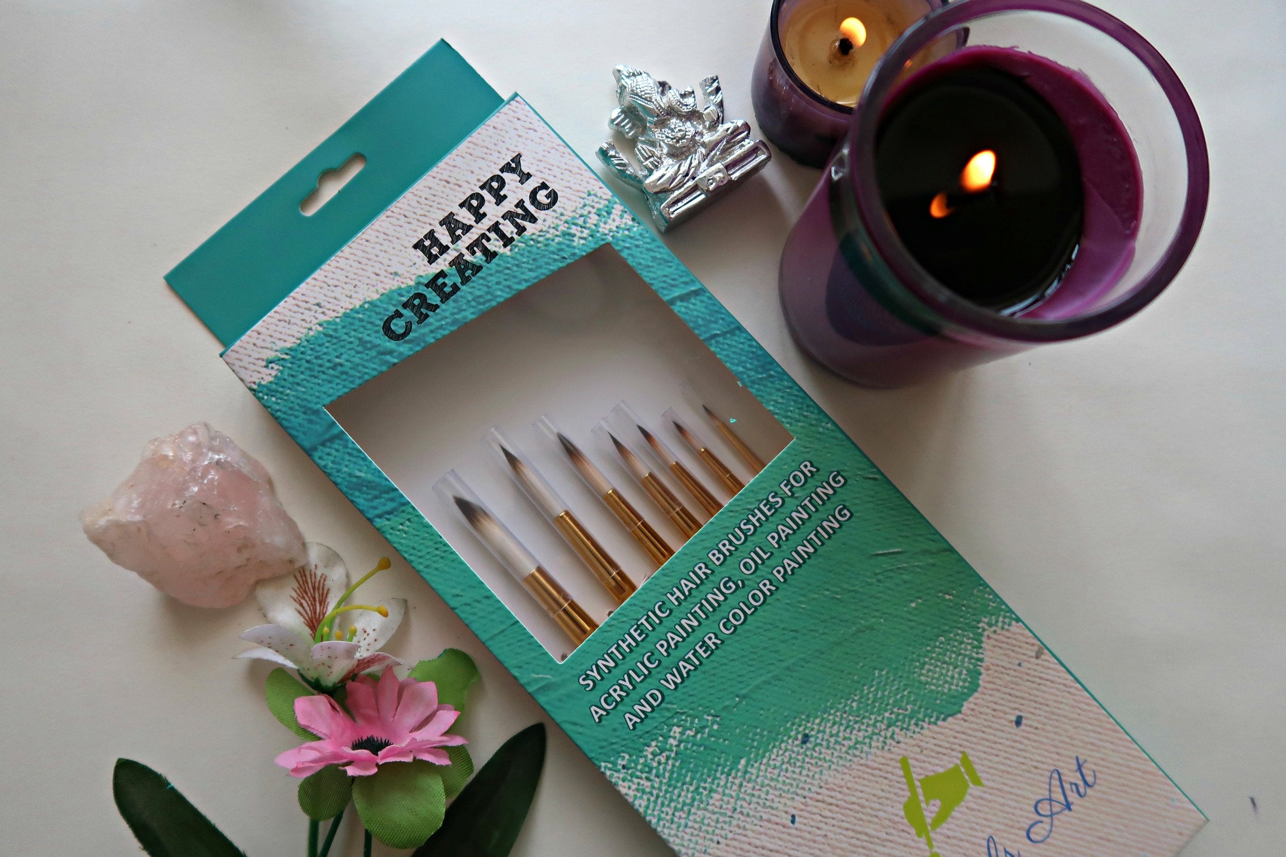 PAINTING BRUSHES ROUND - Round Synthetic hair brushes for painting by Artyshils Art