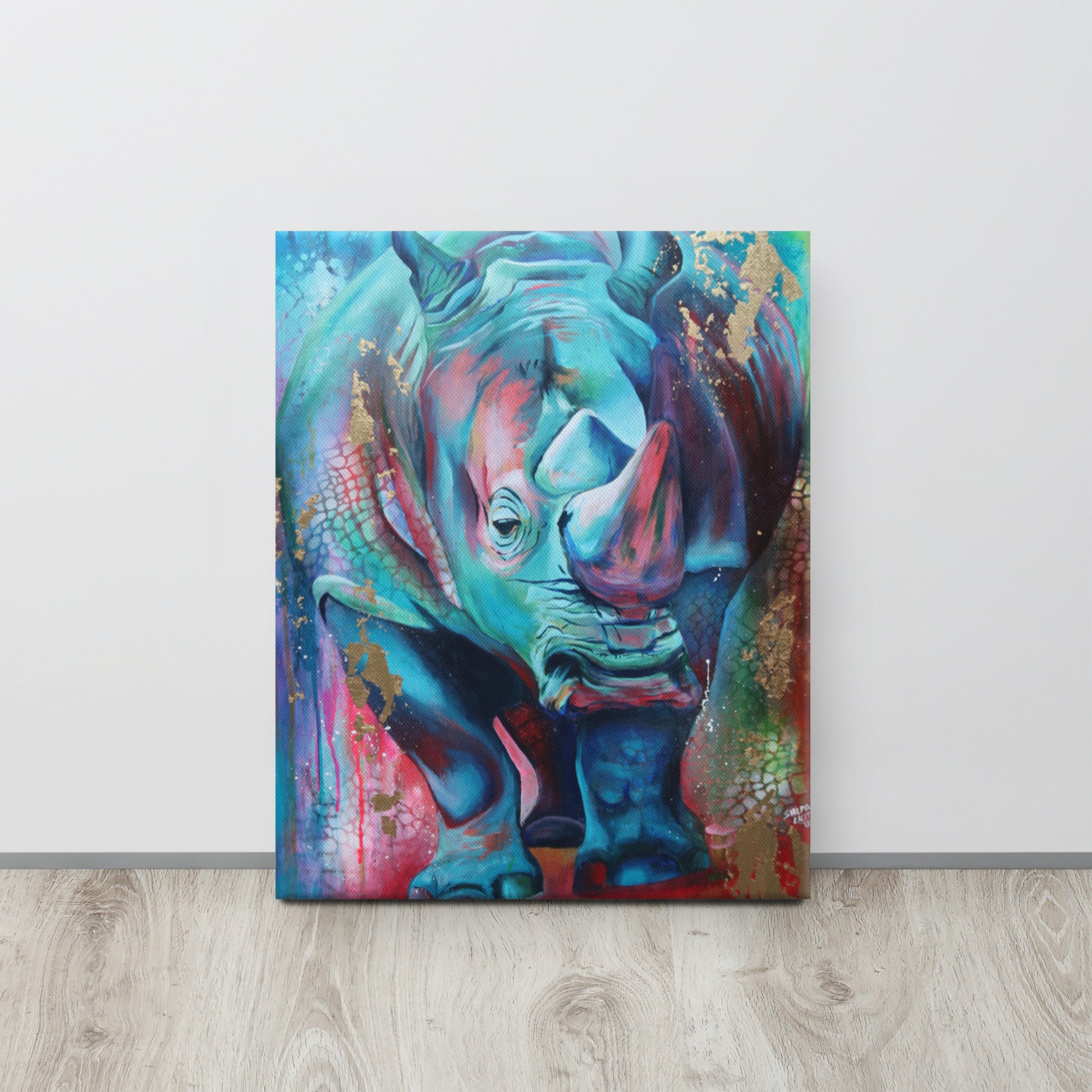 Canvas Print :- Rhino