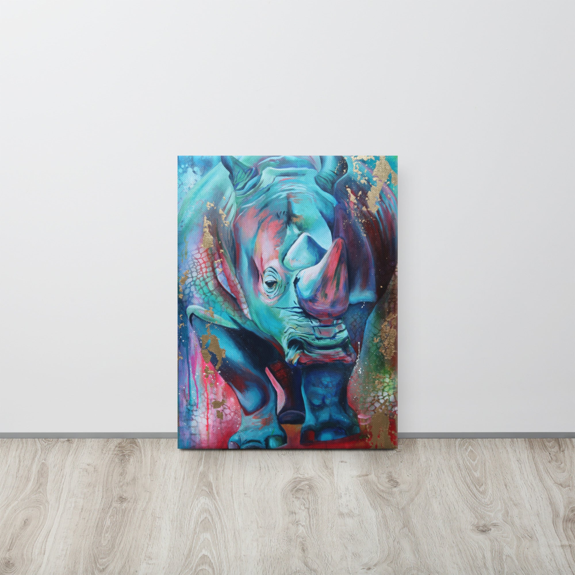 Canvas Print :- Rhino