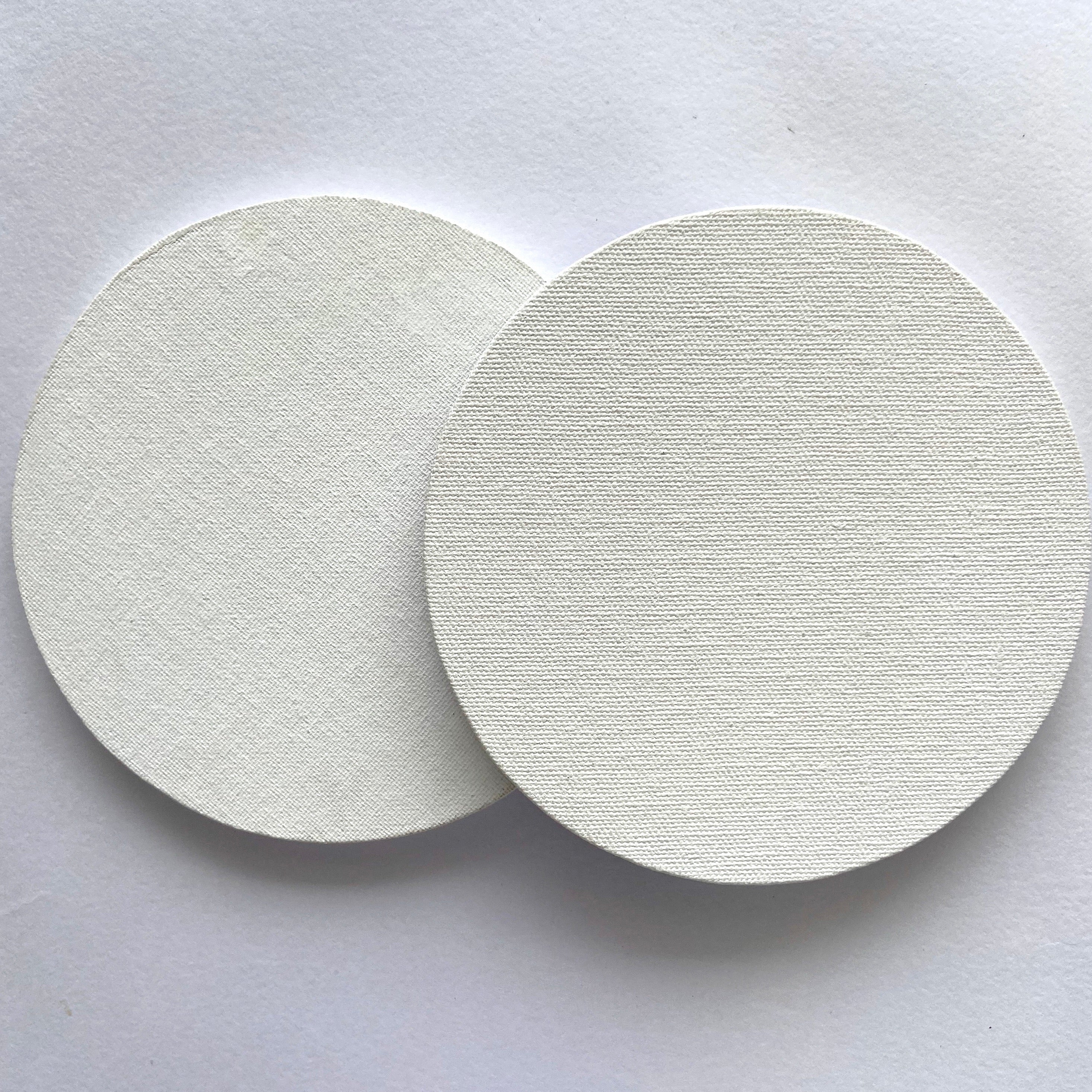 9” WOODEN ROUND CANVAS PANELS 2 PIECES
