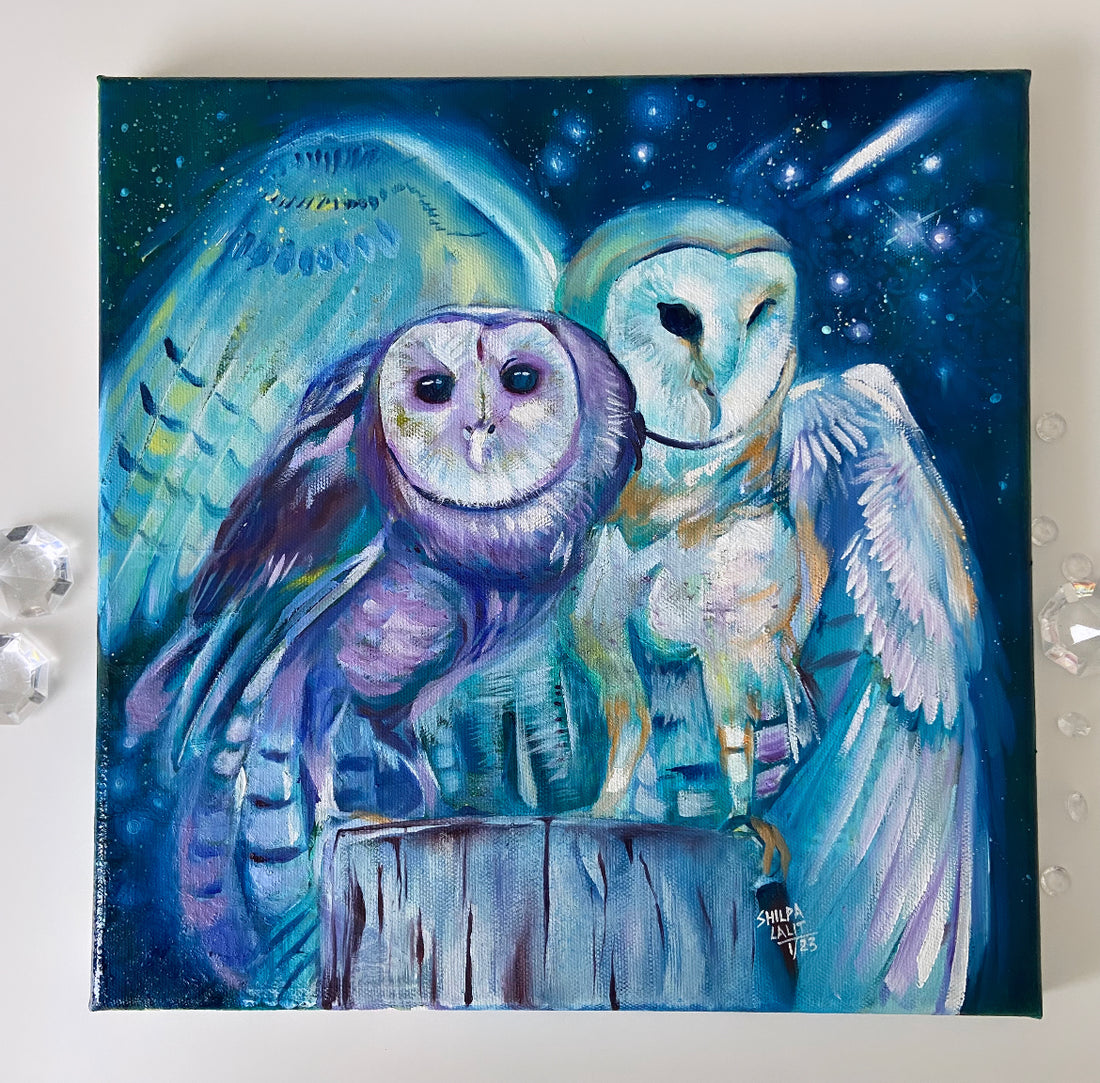 ORIGINAL ART :- “ You are my hope “ Oil painting and mixed media on canvas