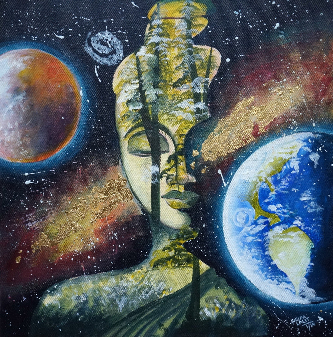 Meditating Buddha: Peace Within You : Detailed Acrylic & Mixed Media Painting Workshop