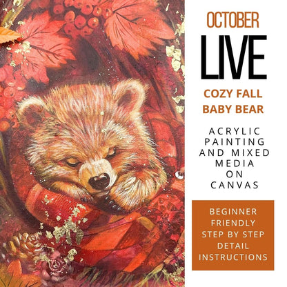 4 Months of LIVE Mixed Media &amp; Acrylic Painting Workshops | September–December 2026 🎨❤️