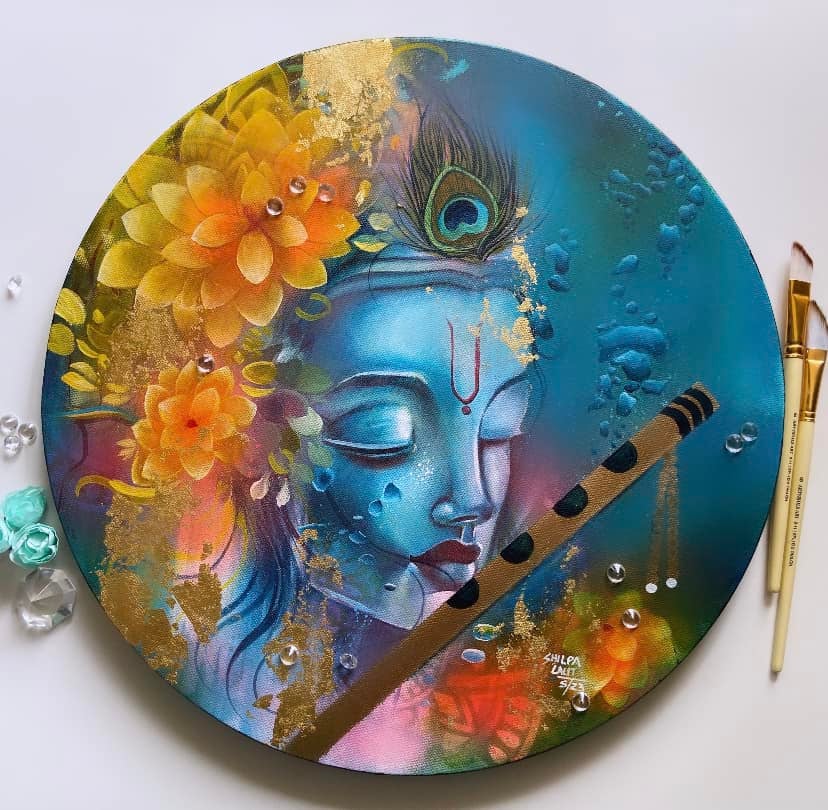 Krishna Underwater Acrylic Painting Workshop | Step-by-Step Divine Art Class for Beginners