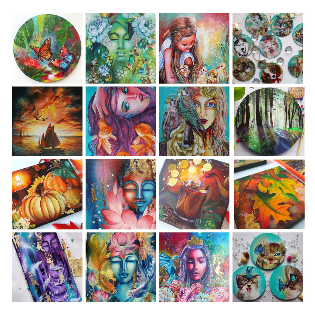 Artyshils Unlimited : Rent the Workshops | 50+ Beginner-Friendly Painting Classes (Acrylic &amp; Mixed Media)