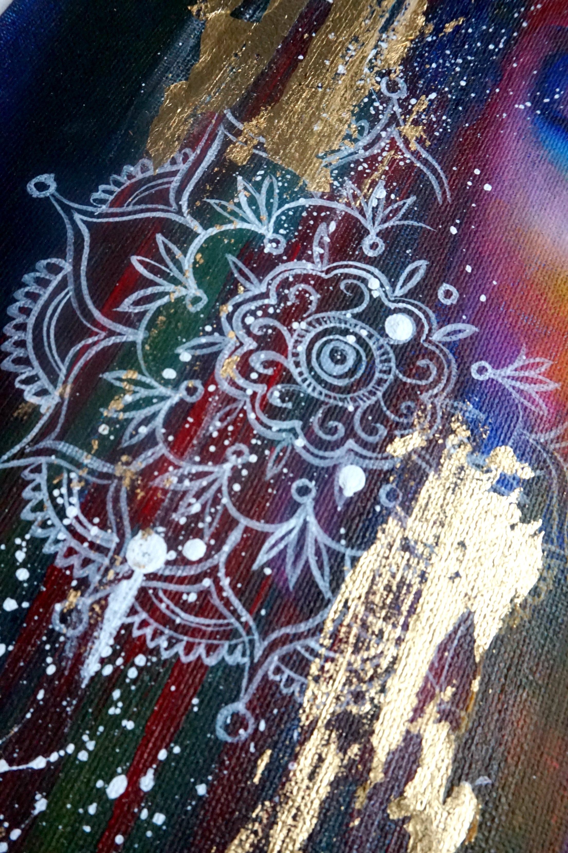 Meditating Buddha with Gold Leaf : Detailed Acrylic &amp; Mixed Media Painting Workshop