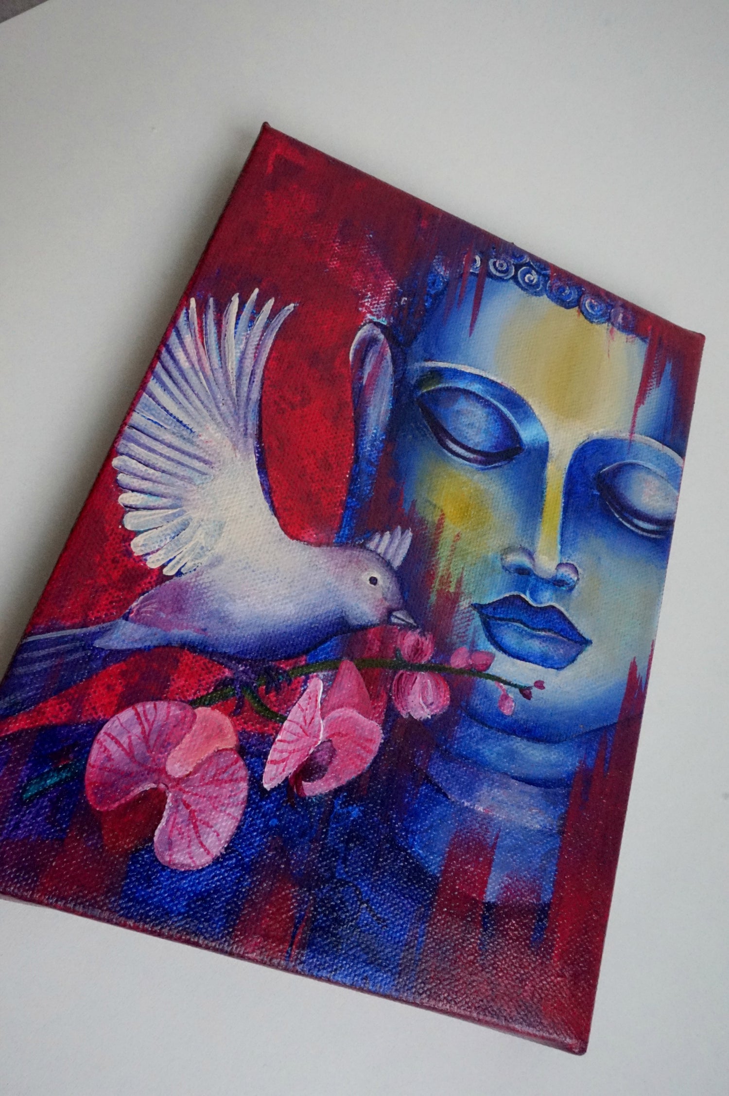 Meditating Buddha : Set of 3 Detailed Acrylic Painting Workshops on Canvas