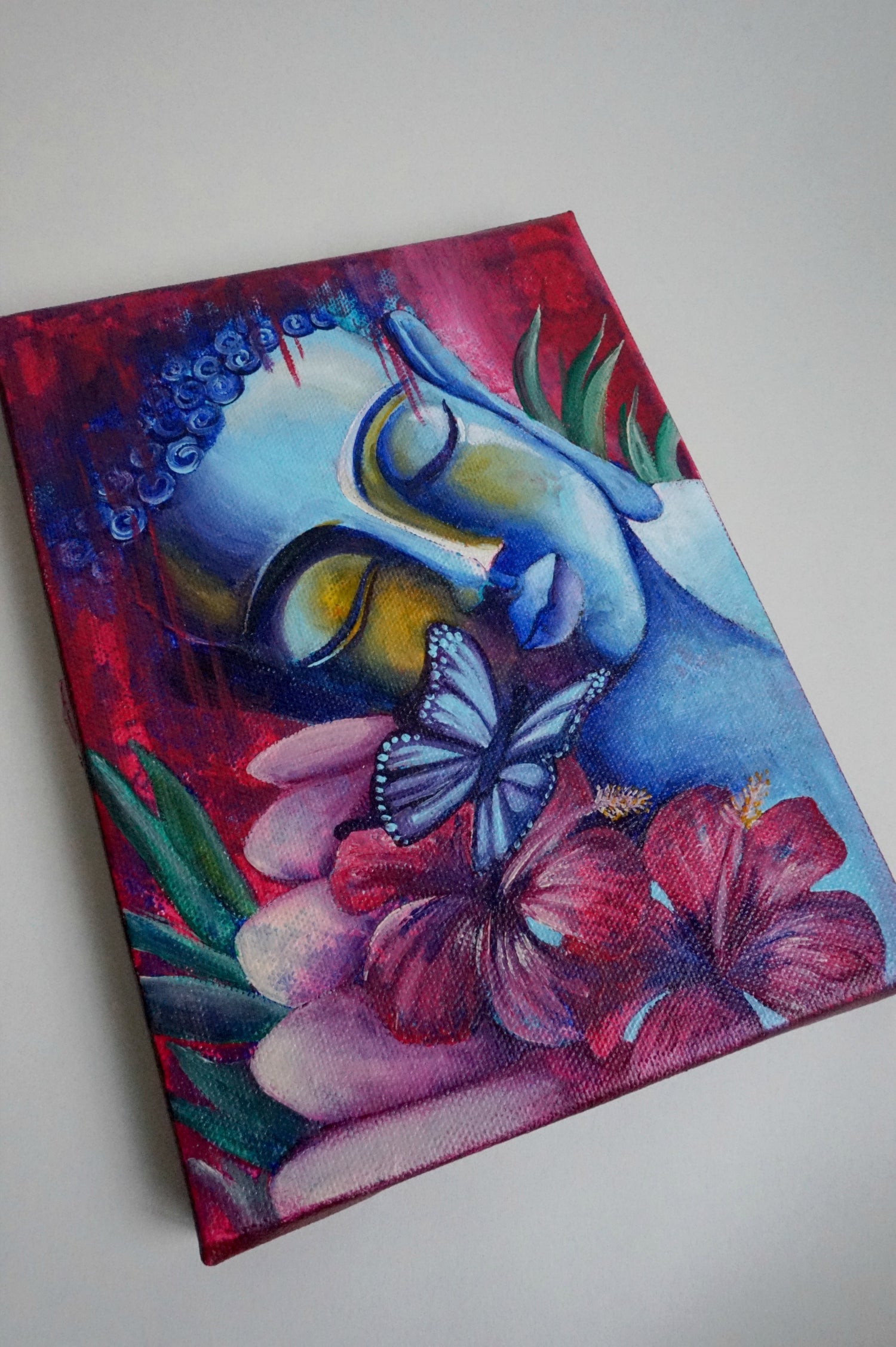 Meditating Buddha : Set of 3 Detailed Acrylic Painting Workshops on Canvas