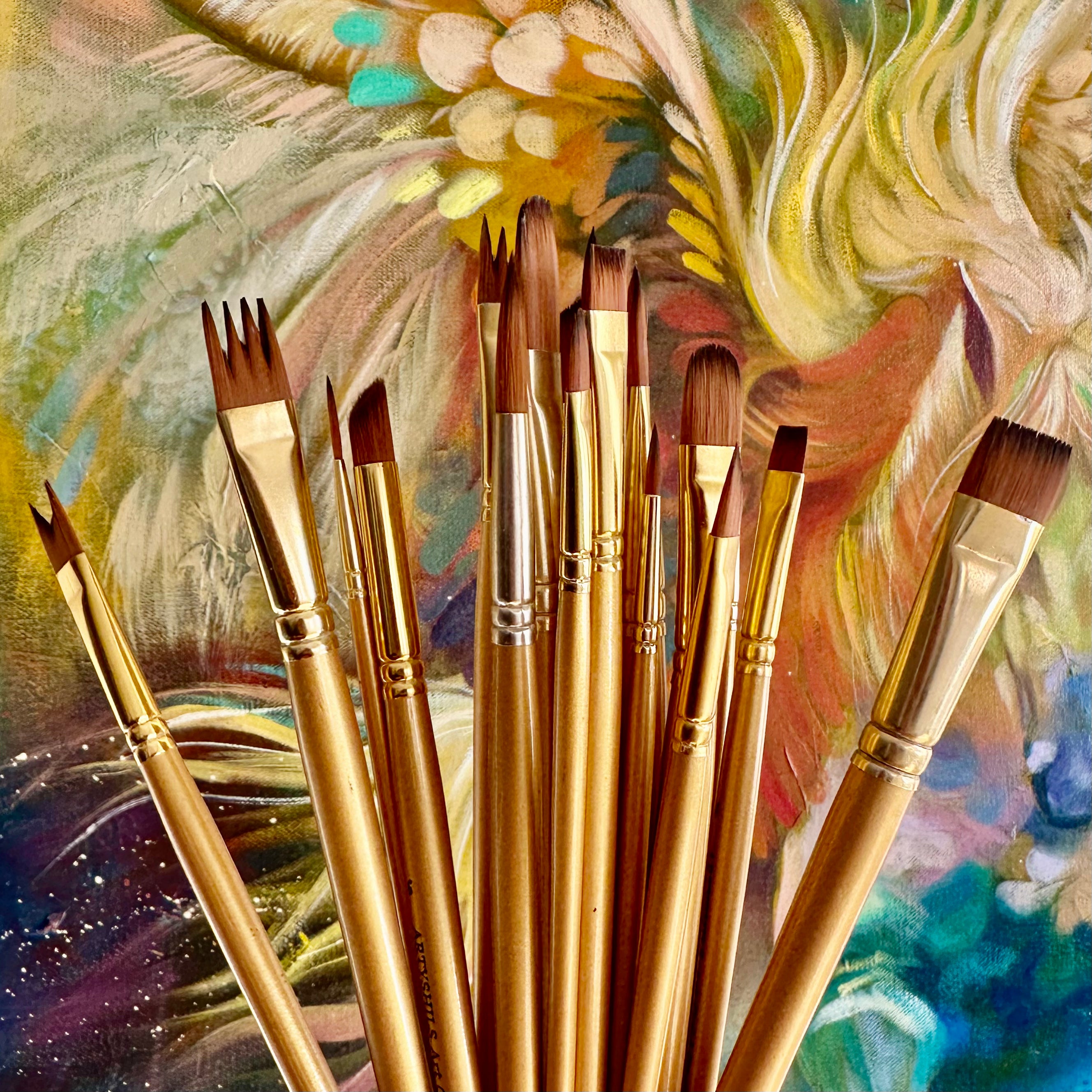 All 20 Brushes : Gold Glow Collection | Synthetic Hair | Vegan