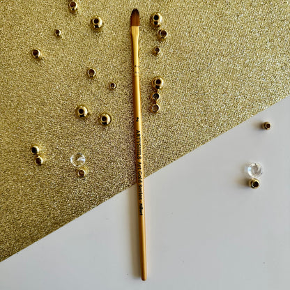 No.2 Filbert hair Brush : Gold Glow Collection | Synthetic Hair | Vegan