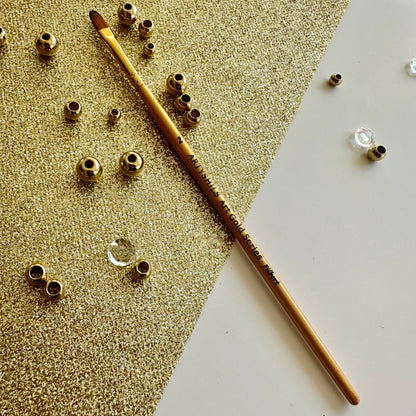 No.2 Filbert hair Brush : Gold Glow Collection | Synthetic Hair | Vegan