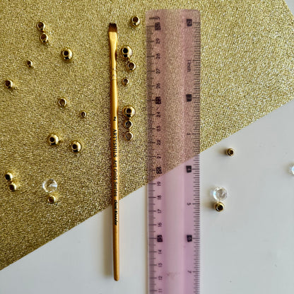 No.2 Chisel Blender Brush : Gold Glow Collection | Synthetic Hair | Vegan