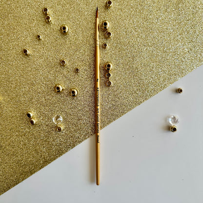 No.2 Round Brush : Gold Glow Collection | Synthetic Hair | Vegan
