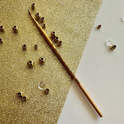 No.2 Round Brush : Gold Glow Collection | Synthetic Hair | Vegan