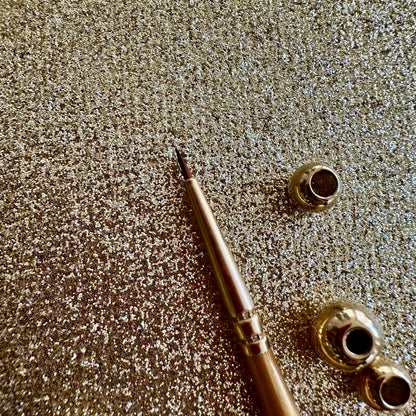 No.000 Detailer Brush : Gold Glow Collection | Synthetic Hair | Vegan