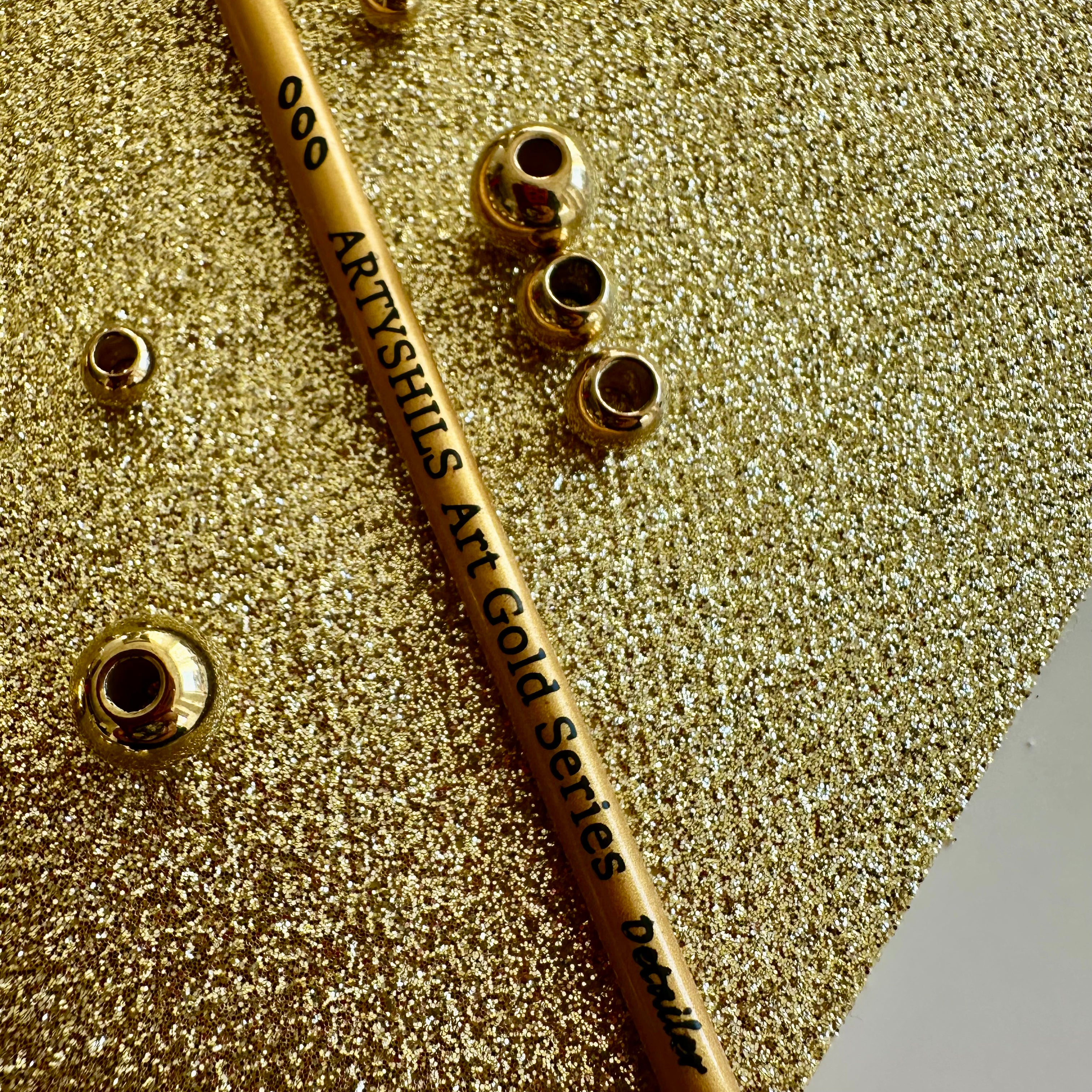 No.000 Detailer Brush : Gold Glow Collection | Synthetic Hair | Vegan