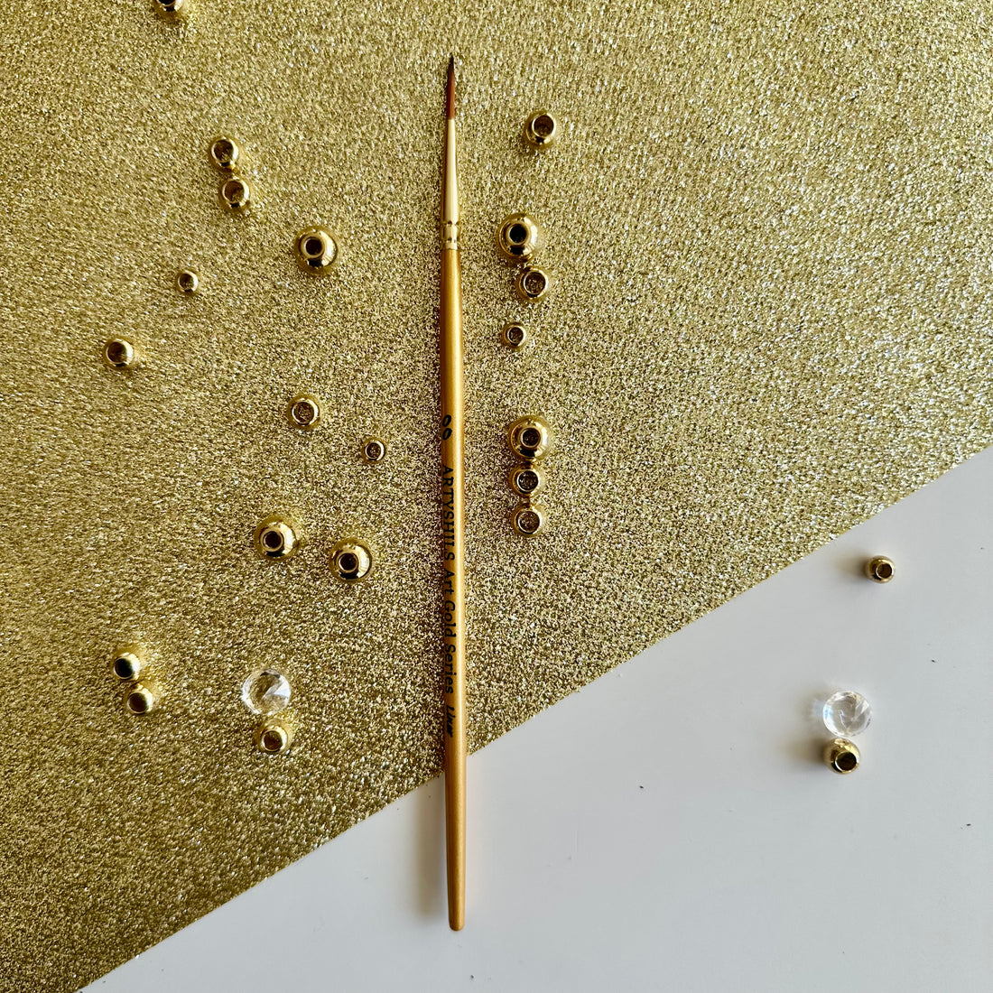 No.00 Liner Brush : Gold Glow Collection | Synthetic Hair | Vegan