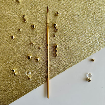 No.00 Liner Brush : Gold Glow Collection | Synthetic Hair | Vegan