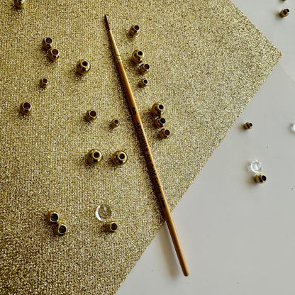 No.00 Liner Brush : Gold Glow Collection | Synthetic Hair | Vegan