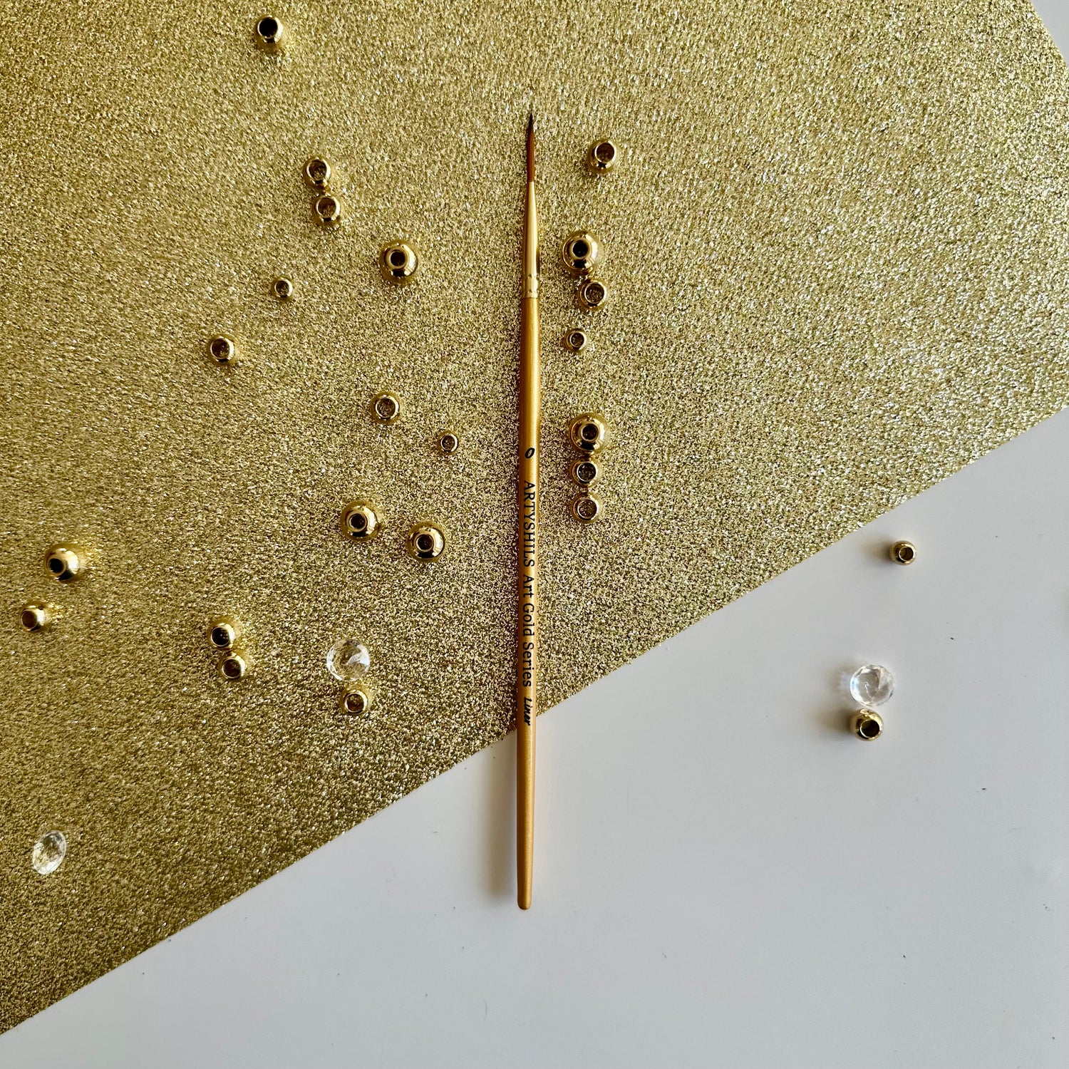 No.0 Liner Brush : Gold Glow Collection | Synthetic Hair | Vegan