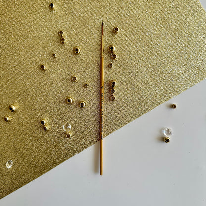 No.0 Liner Brush : Gold Glow Collection | Synthetic Hair | Vegan