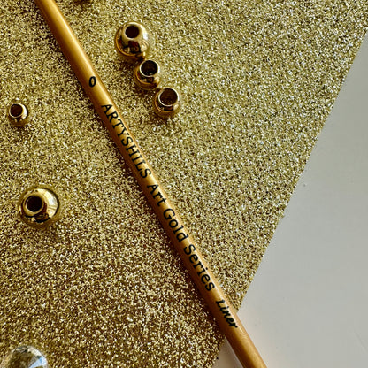 No.0 Liner Brush : Gold Glow Collection | Synthetic Hair | Vegan