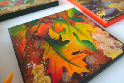 Fall Acrylic Painting Workshop (5 Canvases) | Beginner Step-by-Step Autumn Art Class Online