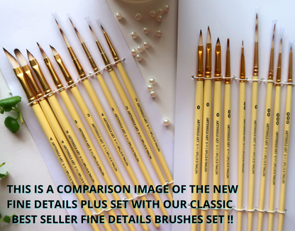 **VERSION 4** Fine details PLUS SIZE mix brushes for painting by Artyshils Art