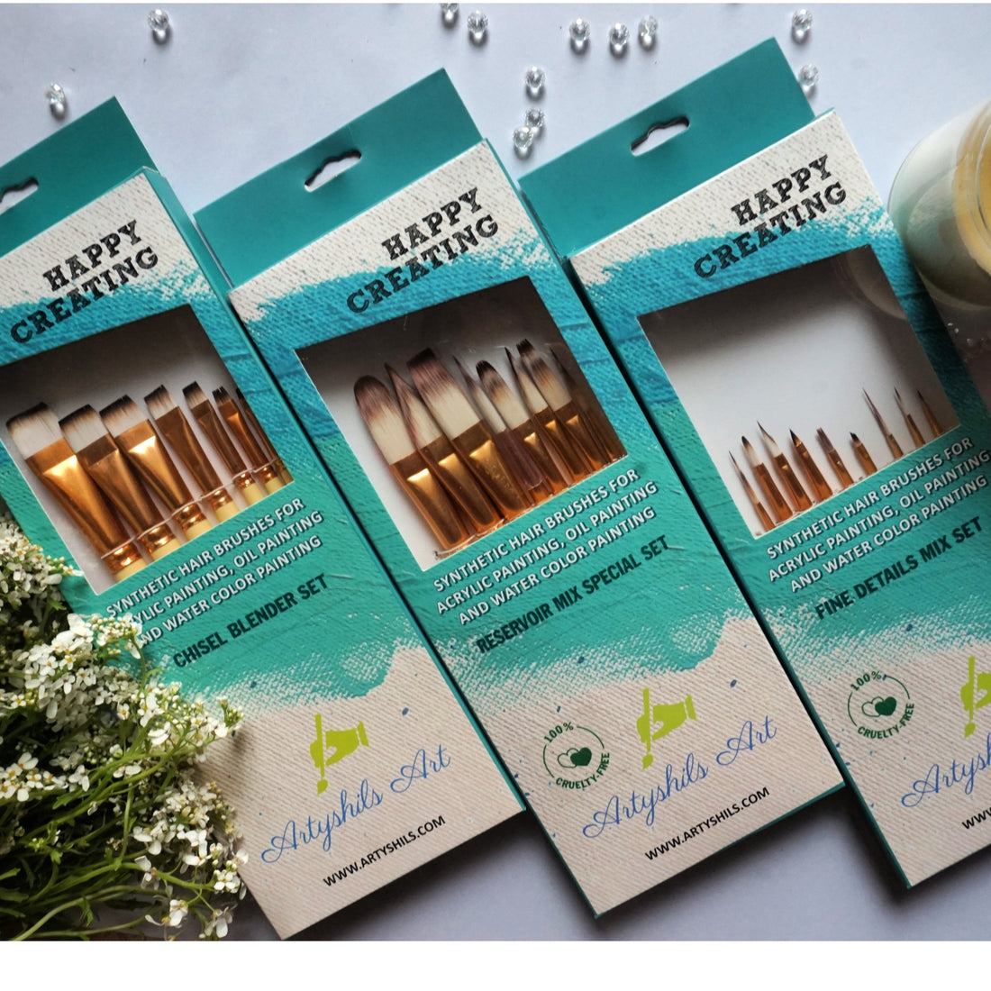 COMBO 2 :- Blender set, long hair reservoir set, fine details set