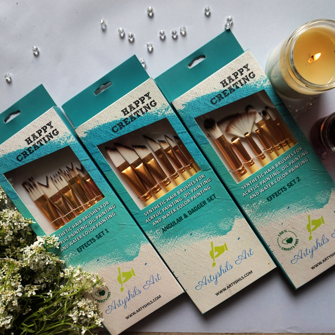 Combo of Effect set 1 , Effect set 2 and Angular brushes set