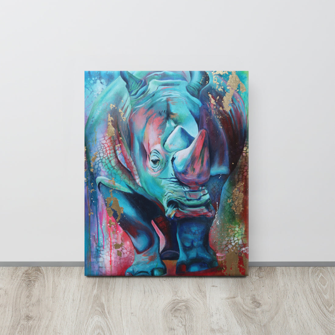 Canvas Print :- Rhino