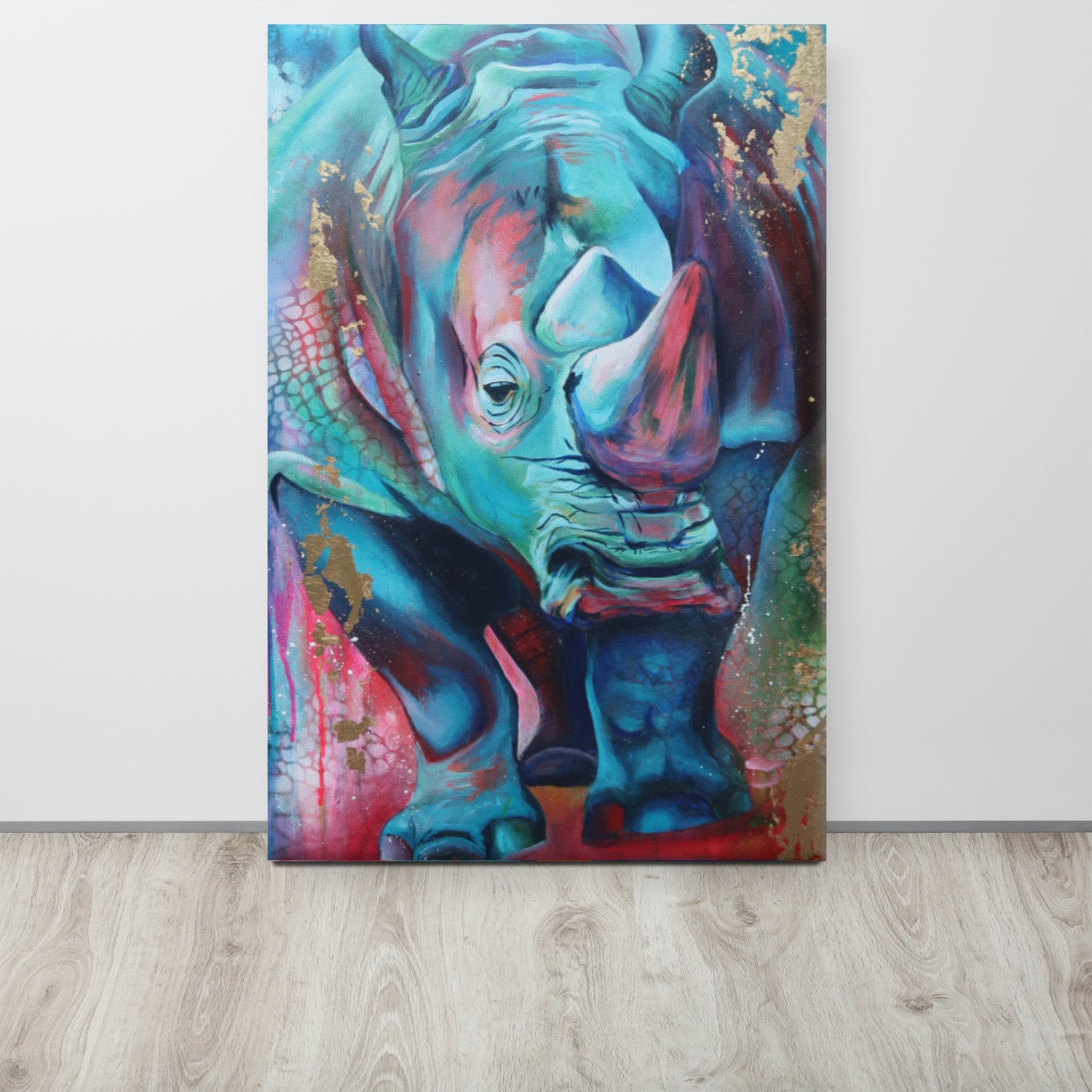 Canvas Print :- Rhino