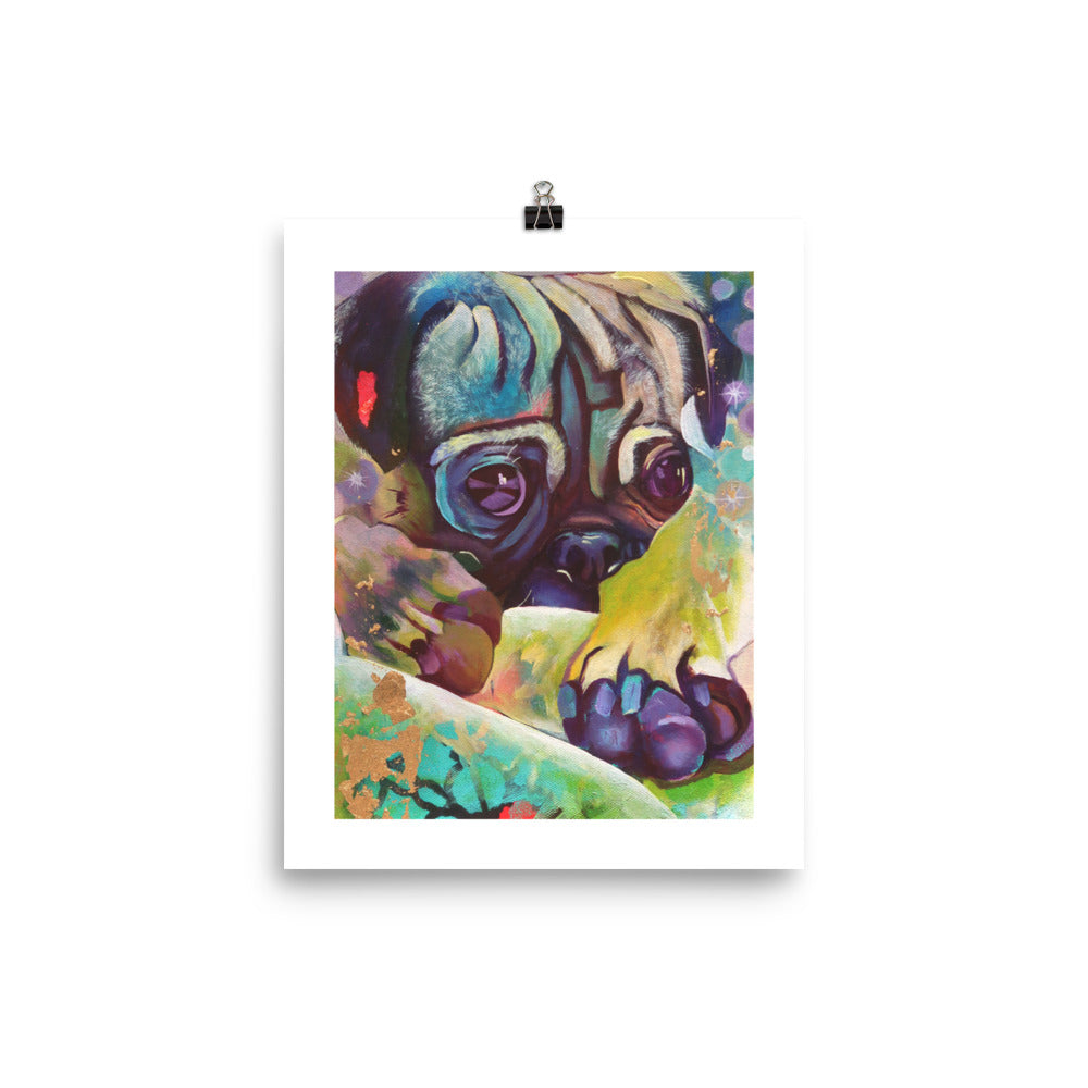 FINE ART PRINT :- THE PUG