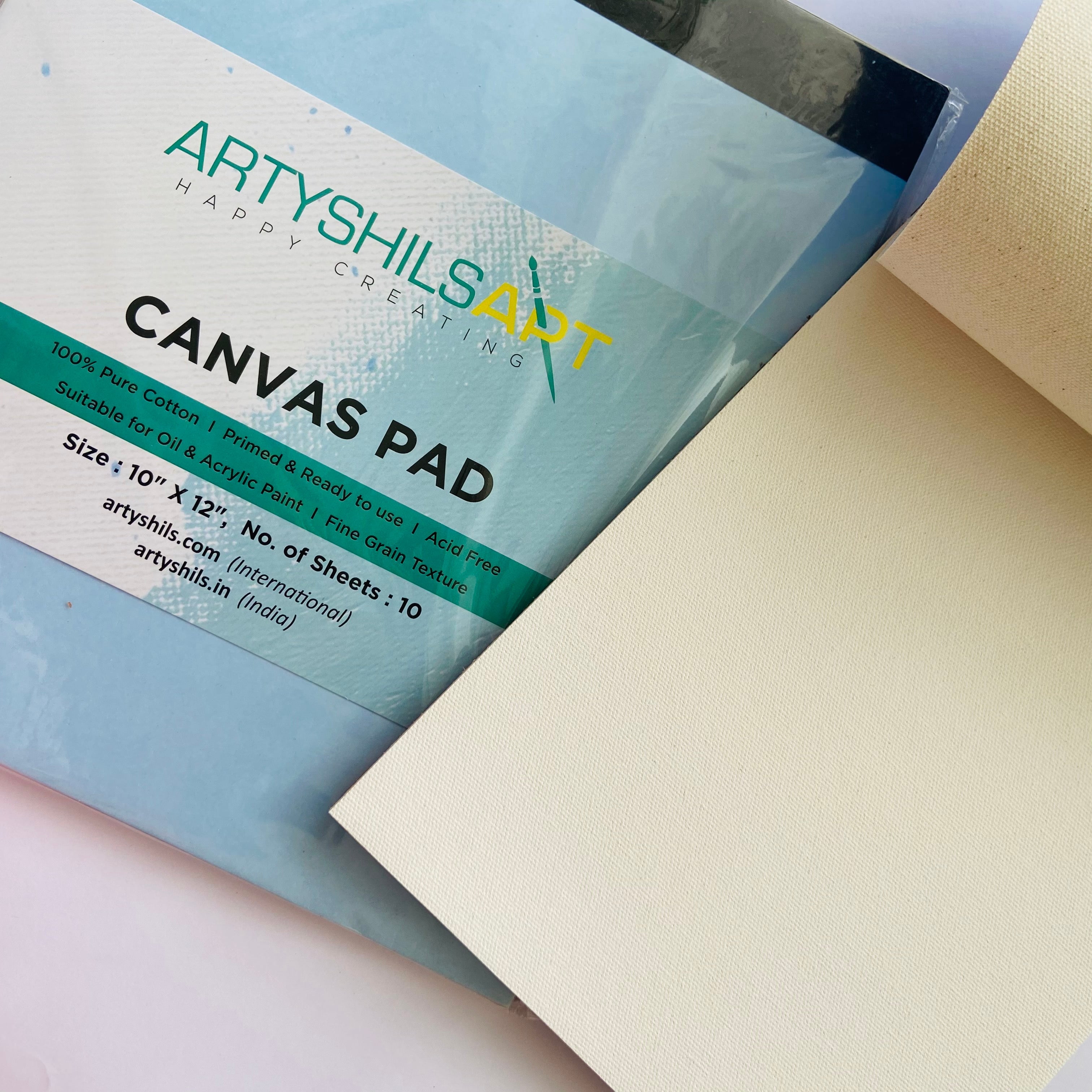 10/12” - 1 Medium size canvas pad