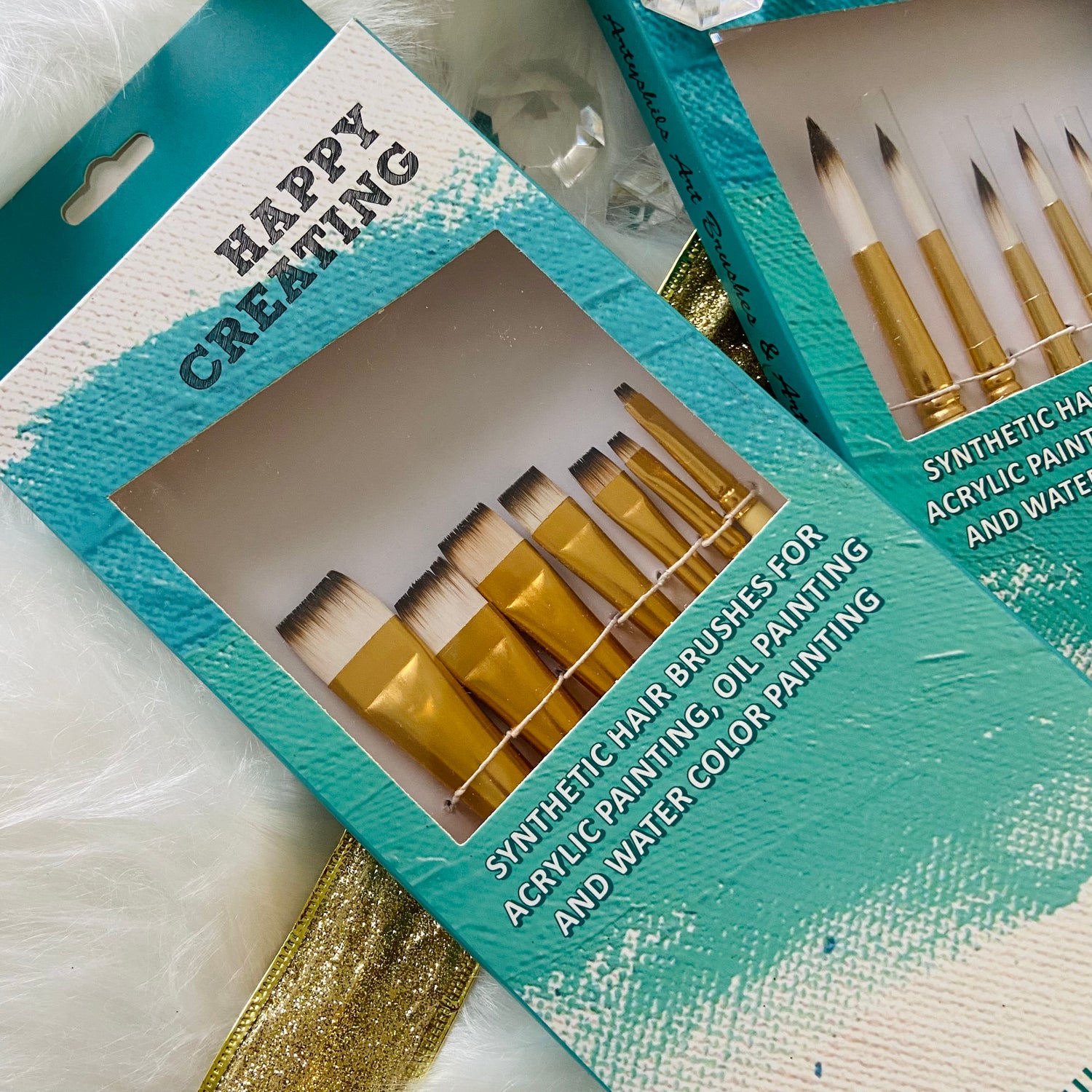 Gift 002 :- Gift for beginner artists | 3 Brush sets | Blender . Round . Mix